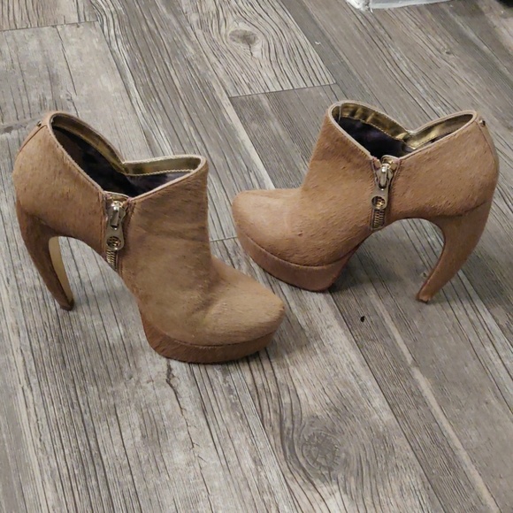 Ted Baker London Shoes - Ted Baker SinerX Platform Tan Ankle Boots